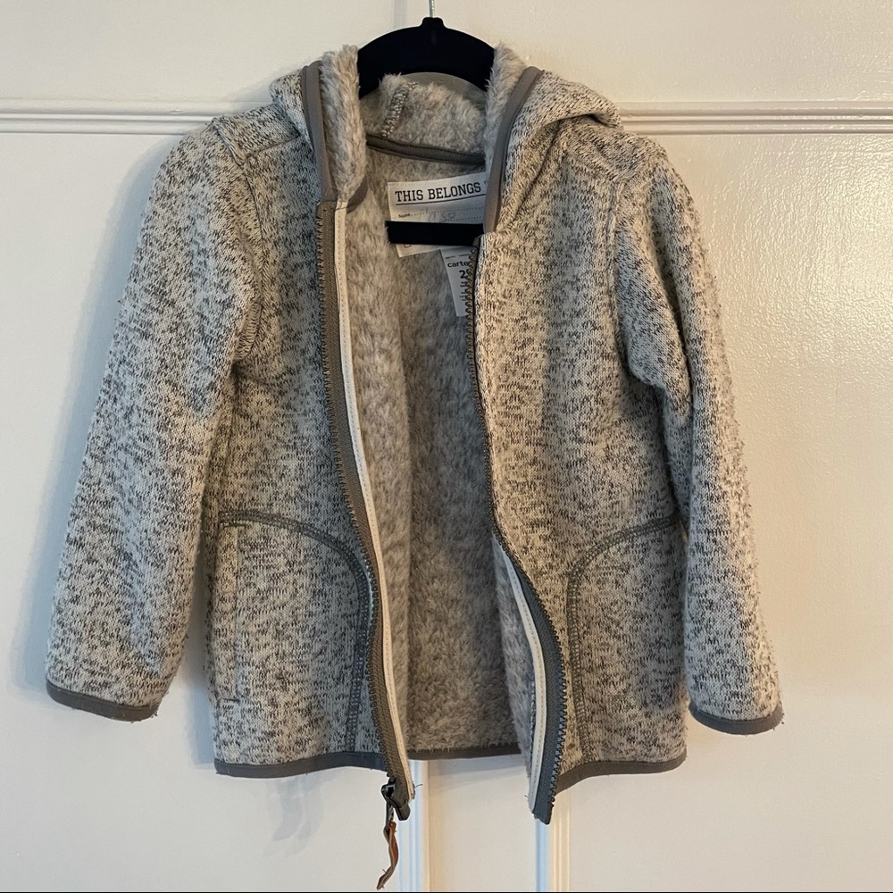 Carter’s Heathered Gray Full Zip Fleece Jacket 2T